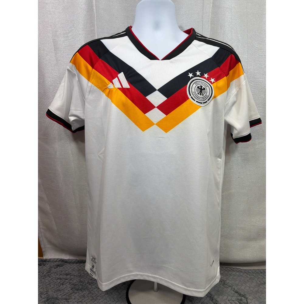 Adidas Germany National Team Home Jersey Slim Fit White JY5539 Mens Large